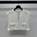 CHANEL CROPPED KNIT SWEATER 269388