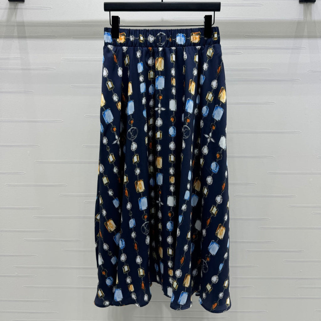LV PRINTED SKIRT 269524