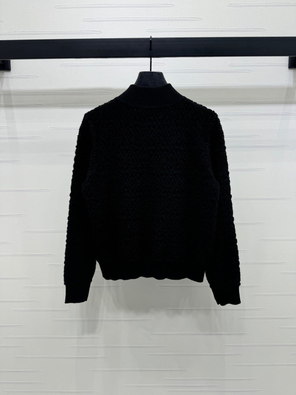 LV ZIP-UP LONG-SLEEVE KNIT CARDIGAN 274961