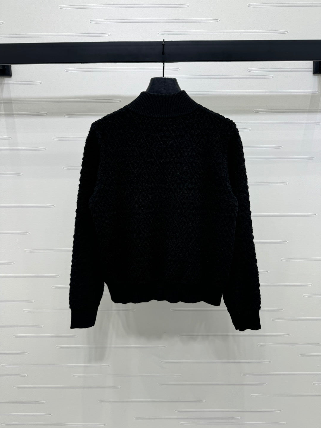 LV ZIP-UP LONG-SLEEVE KNIT CARDIGAN 274961