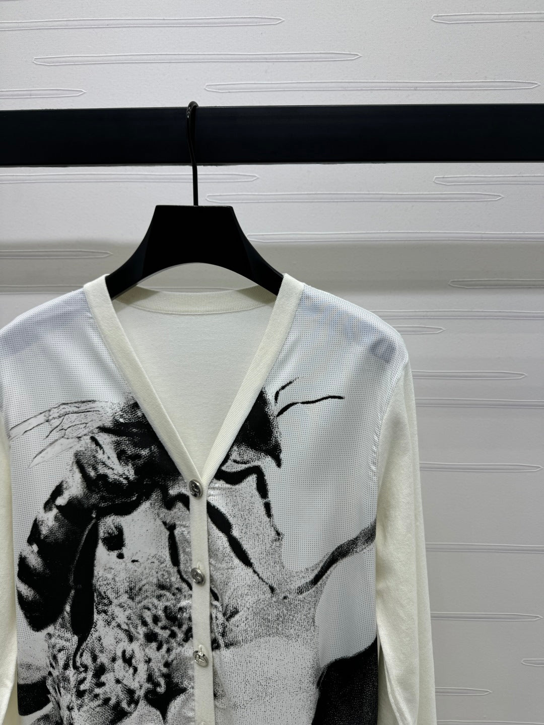 TORY BURCH V-NECK LONG-SLEEVE KNIT CARDIGAN 274932