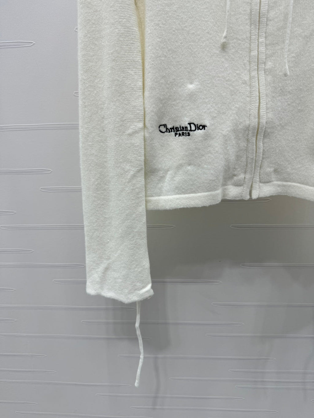 DIOR HOODED LONG-SLEEVE CARDIGAN 274929
