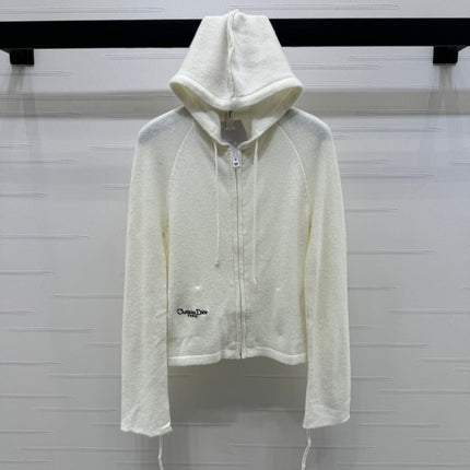 DIOR HOODED LONG-SLEEVE CARDIGAN 274929