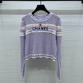 CHANEL 25S LONG SLEEVE OPEN-KNIT SWEATER STYLE 163