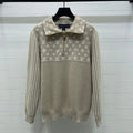 LV 25S LONG-SLEEVE COLOR-BLOCK COLLARED SHIRT 0166