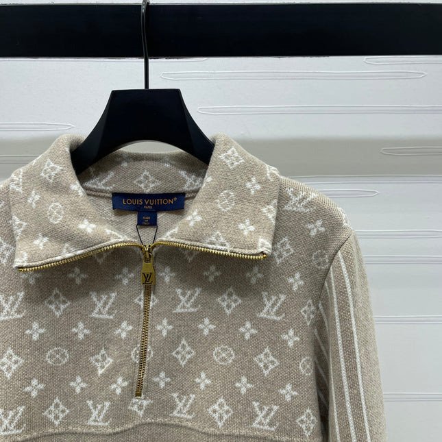 LV 25S LONG-SLEEVE COLOR-BLOCK COLLARED SHIRT 0166
