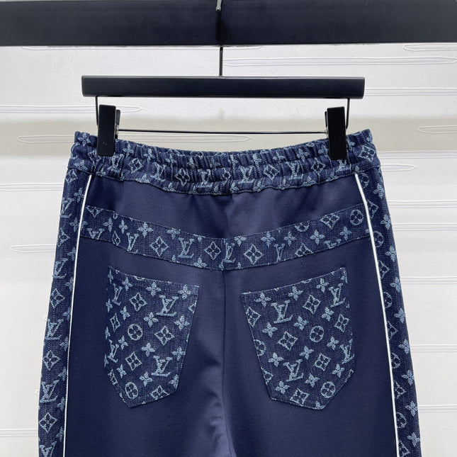 LV 25S PATCHWORK STRAIGHT-LEG DENIM JEANS 0127