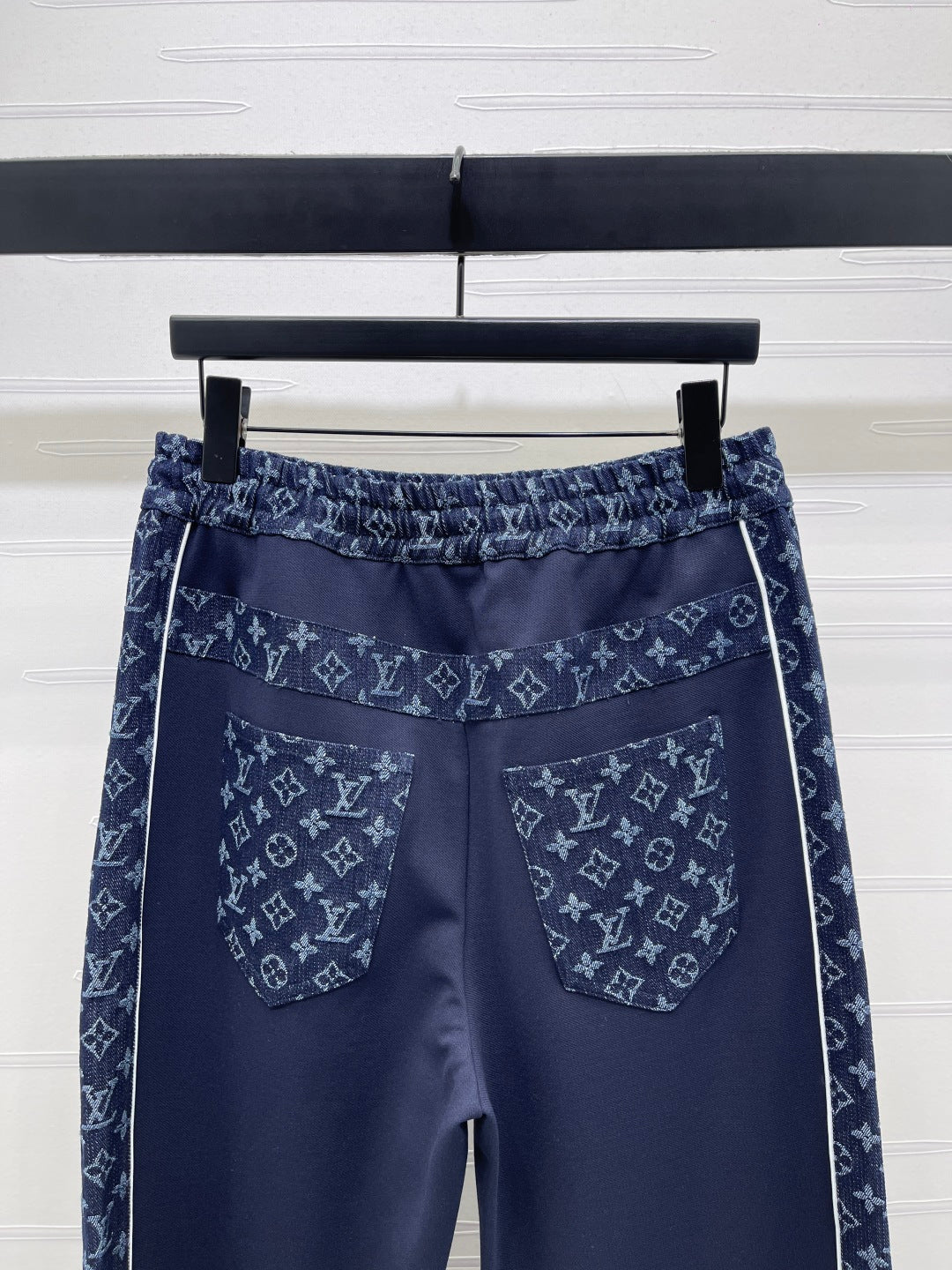 LV 25S PATCHWORK STRAIGHT-LEG DENIM JEANS 0127