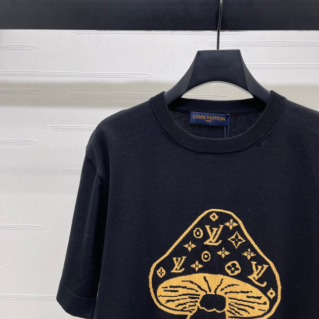 LV 25S SHORT-SLEEVE CREW NECK SWEATER 0089