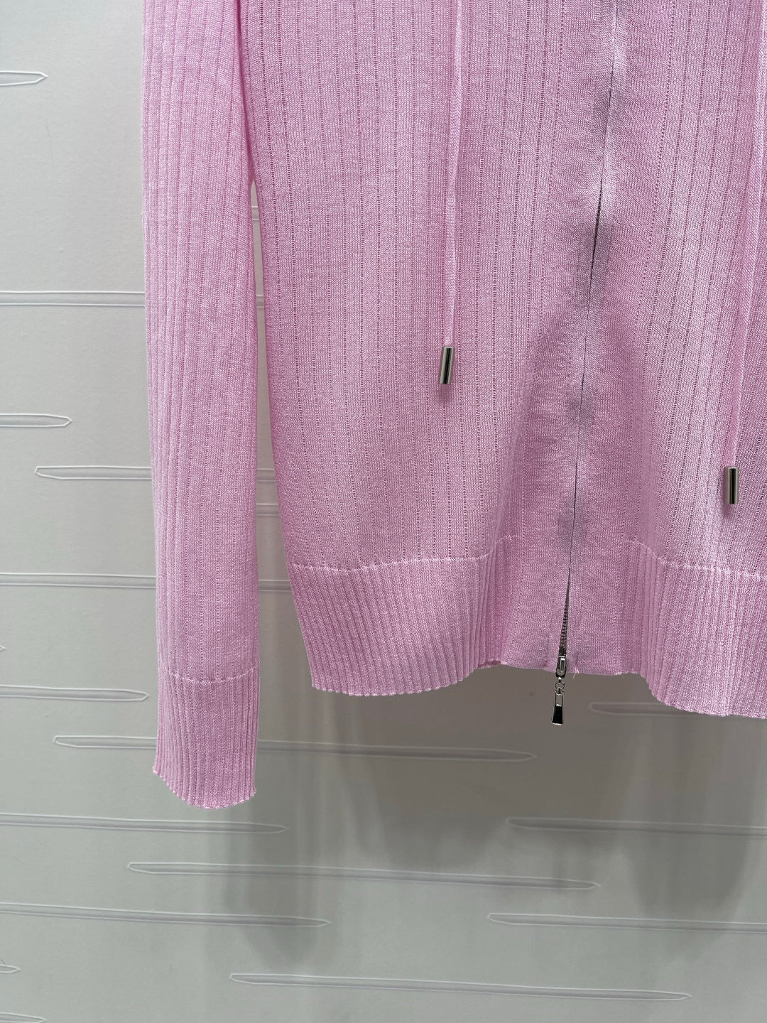 YSL 26S ZIP UP HOODED CARDIGAN 388