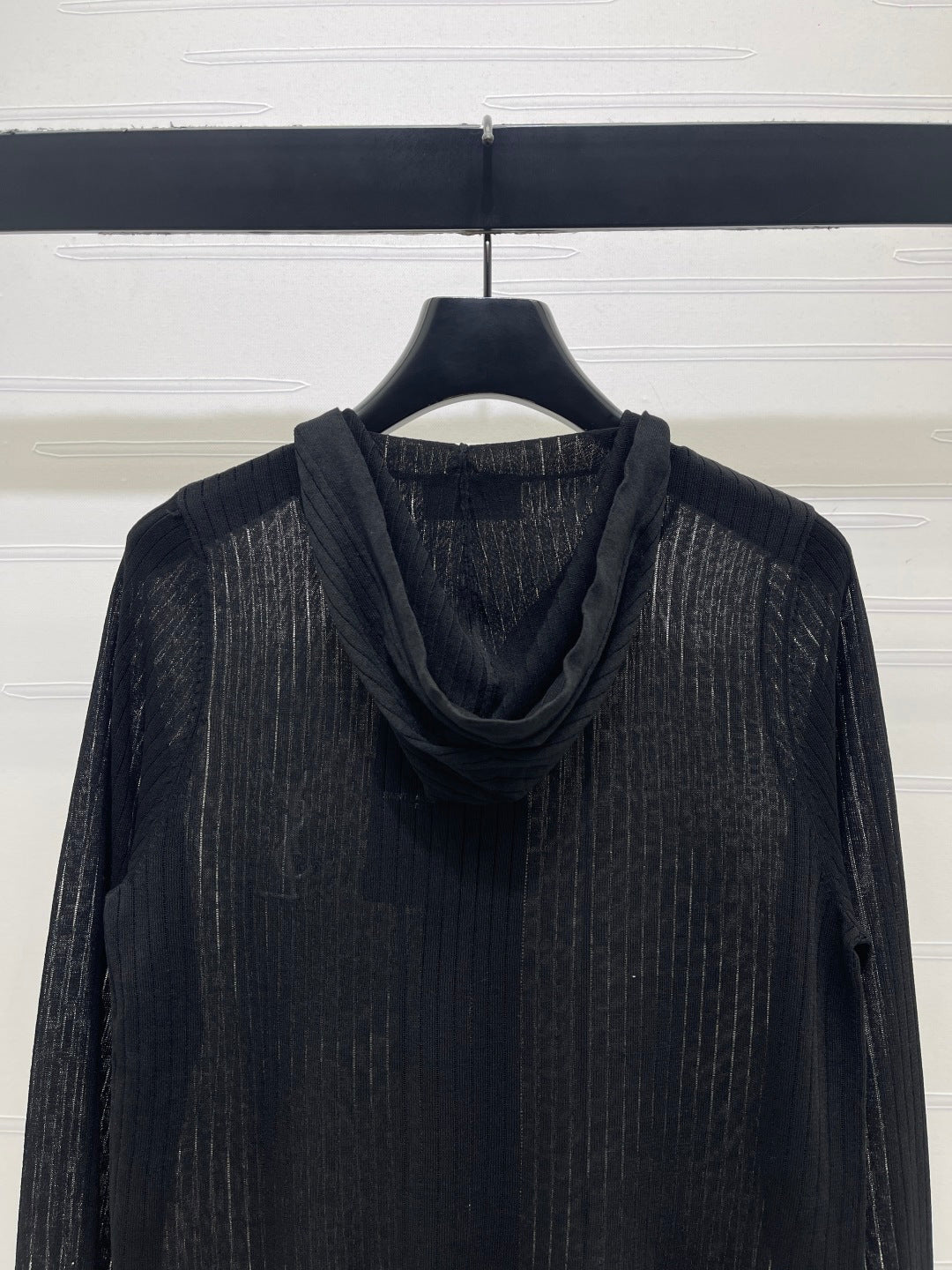 YSL 26S ZIP UP HOODED CARDIGAN 390