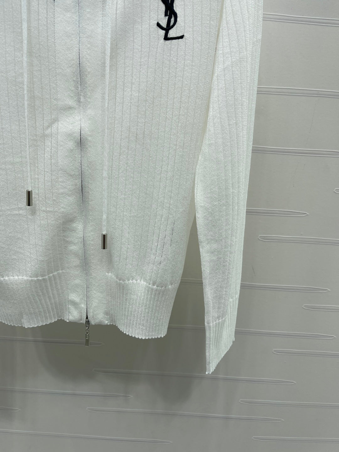 YSL 26S ZIP UP HOODED CARDIGAN 391