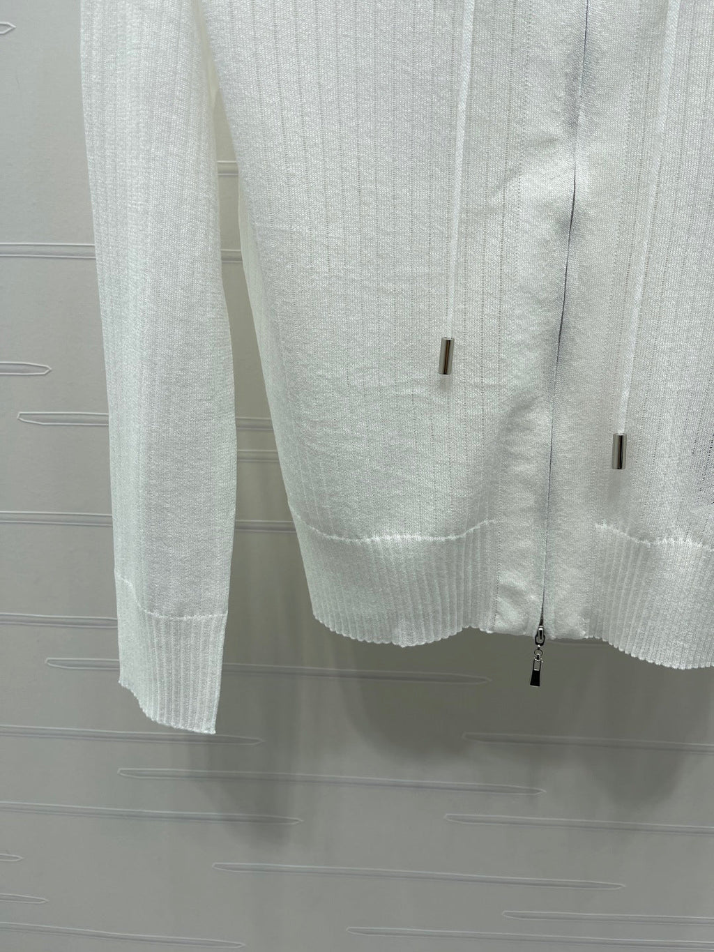 YSL 26S ZIP UP HOODED CARDIGAN 391