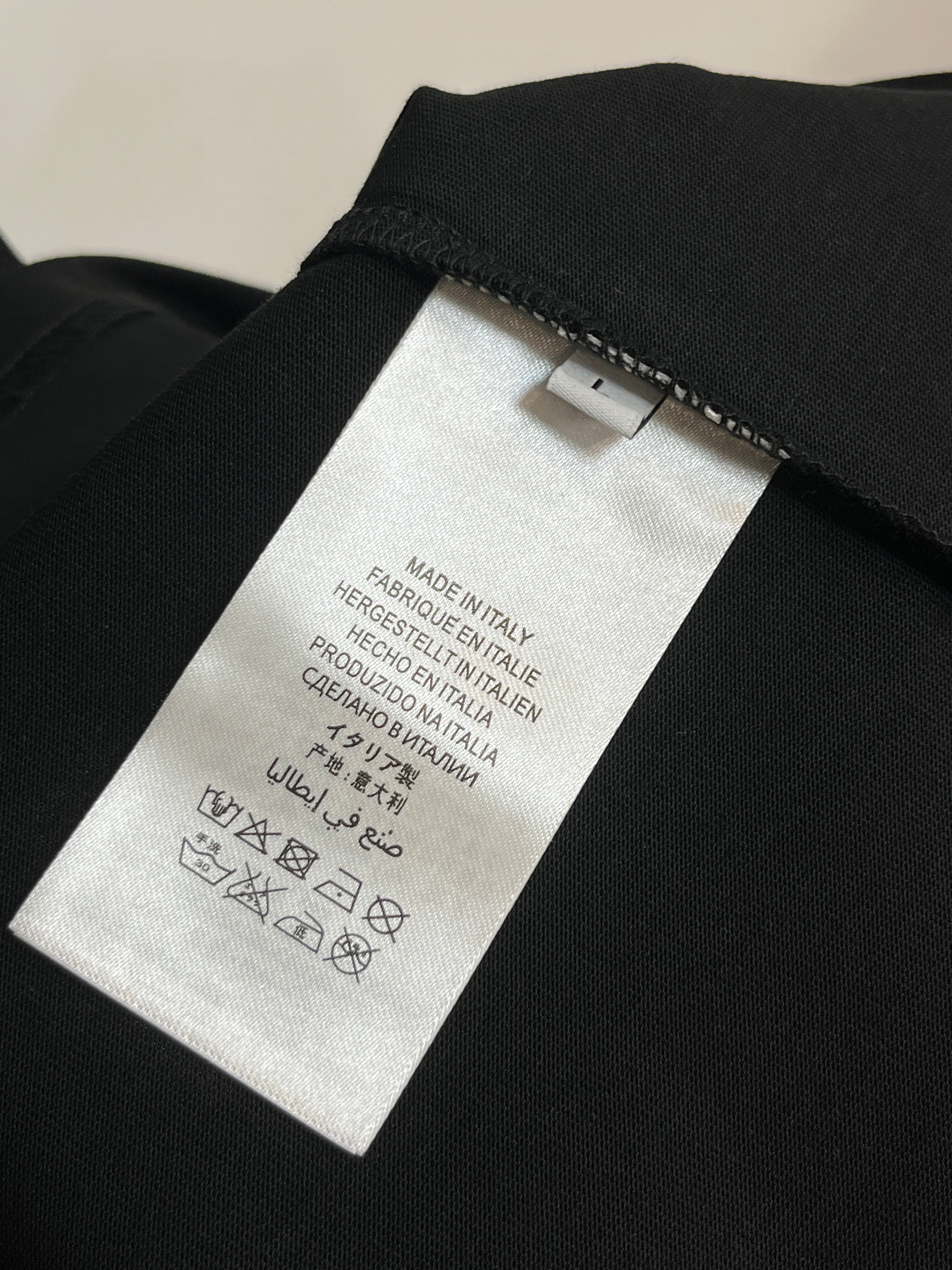 LV BLACK PURE COTTON T-SHIRT 238902