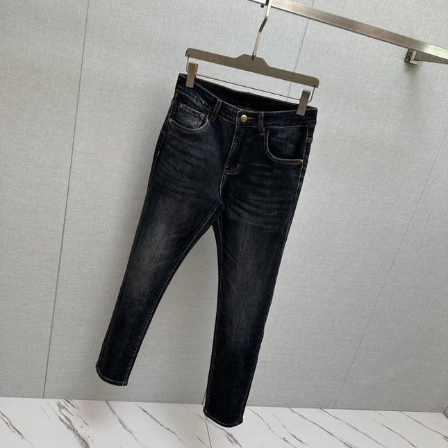 BLACK DENIM JEANS FEATURING THE DIOR OBLIQUE MOTIF ON BACK POCKET