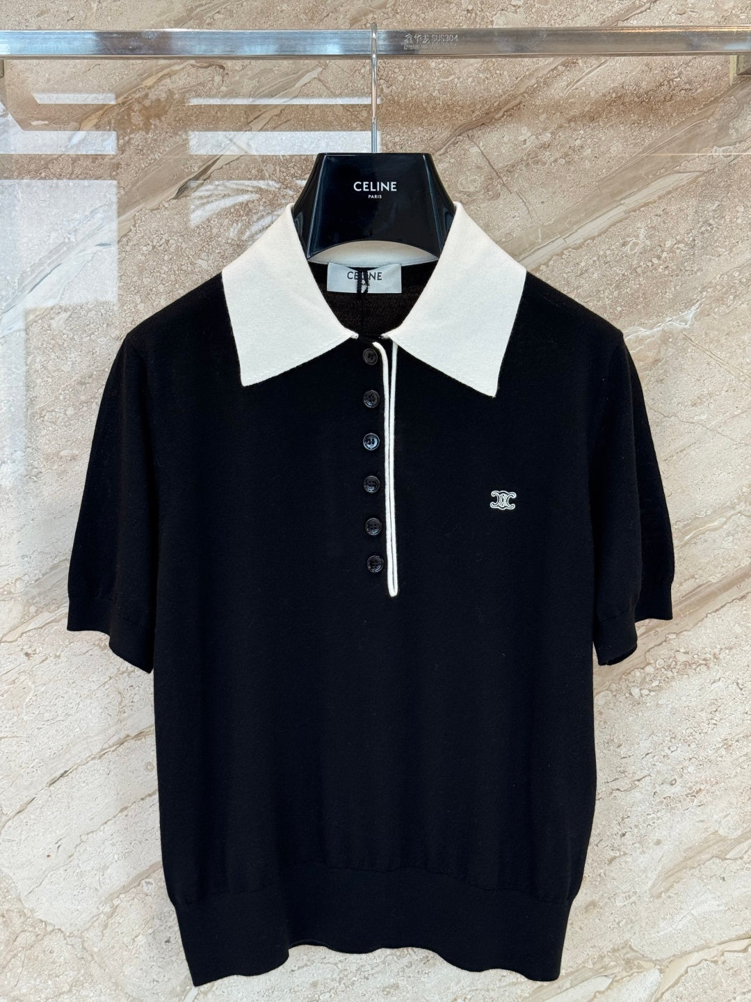 CELINE 26S KNIT POLO SHIRT STYLE 235