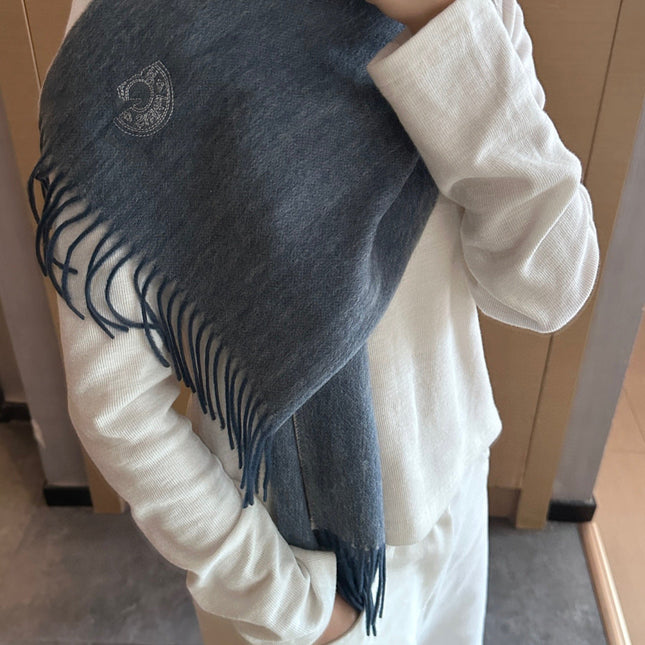 HERMES 25S SCARF 190 IN CASHMERE 854637