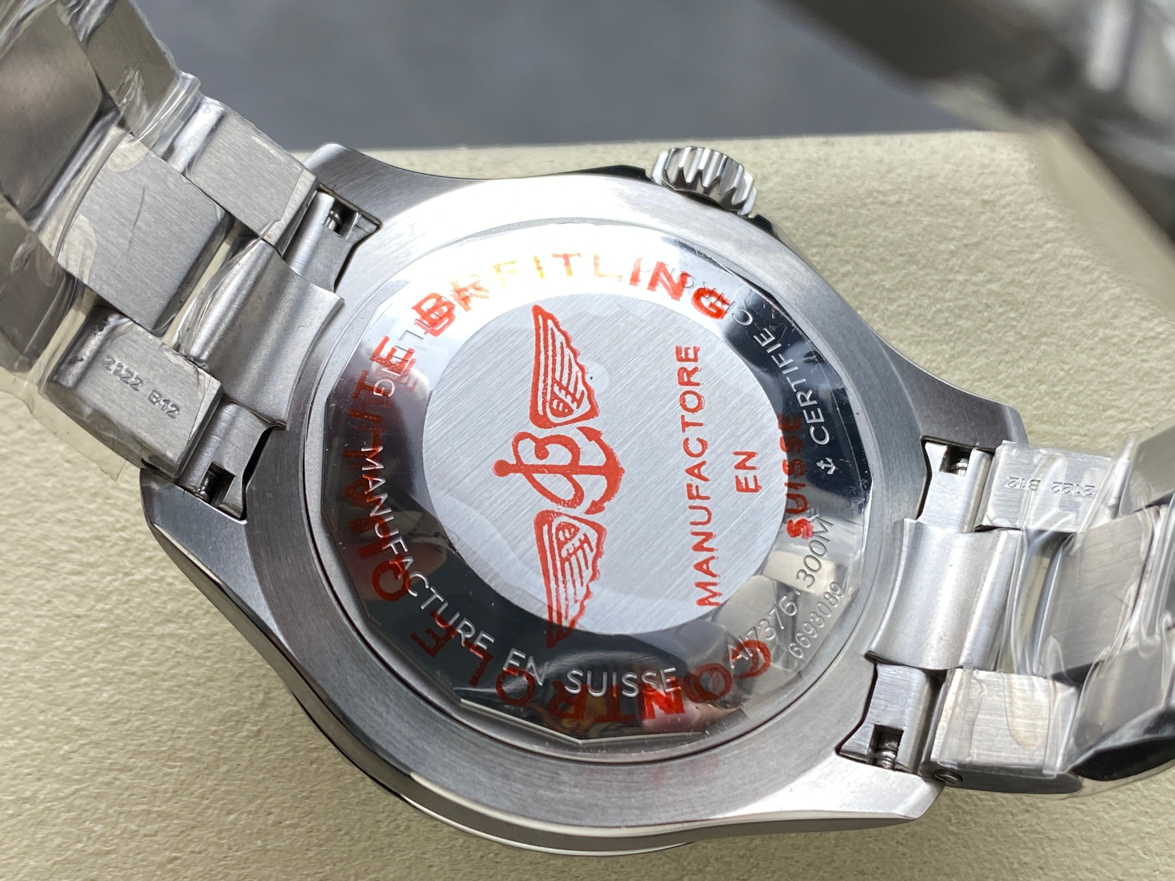 SUPEROCEAN AUTOMATIC 44 STEEL CASE GREEN CERAMIC BEZEL