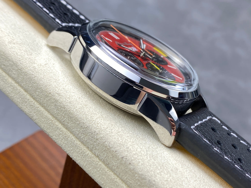 TOP TIME B01 CHEVROLET CORVETTE STEEL CASE RED MIX BLACK DIAL