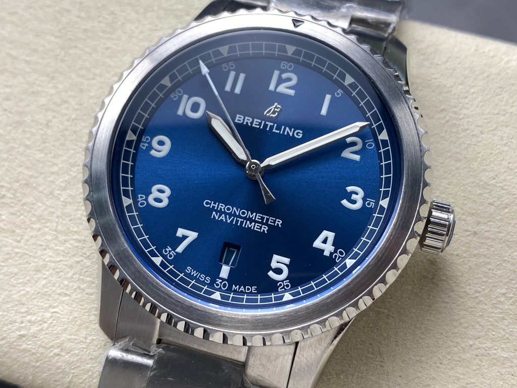 AVIATOR 8 AUTOMATIC ALL STEEL BLUE DIAL