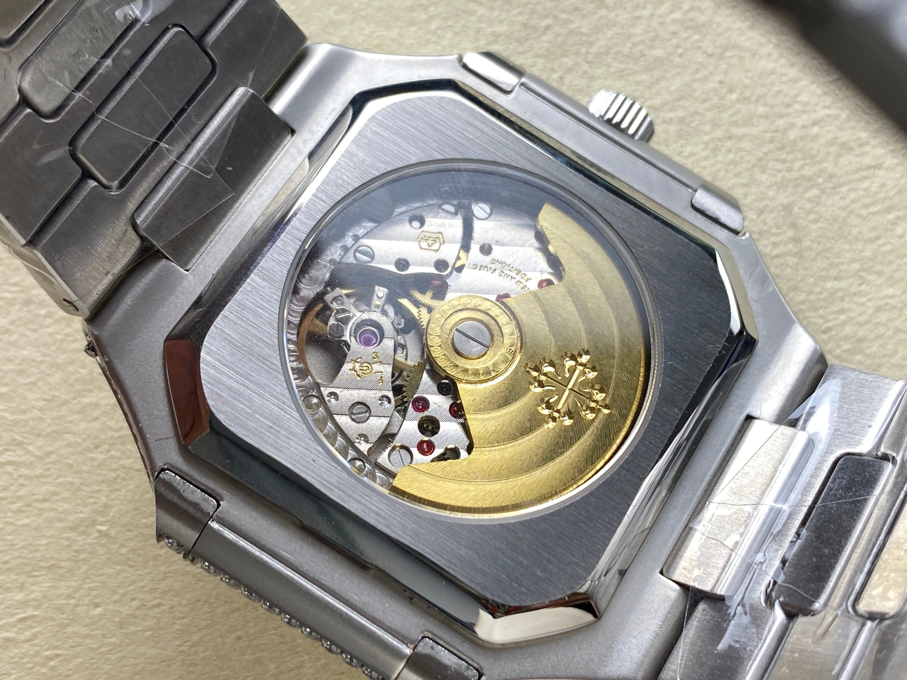 CUBITUS AUTOMATIC ALL STEEL ATTACHED DIAMOND NAVY BLUE DIAL