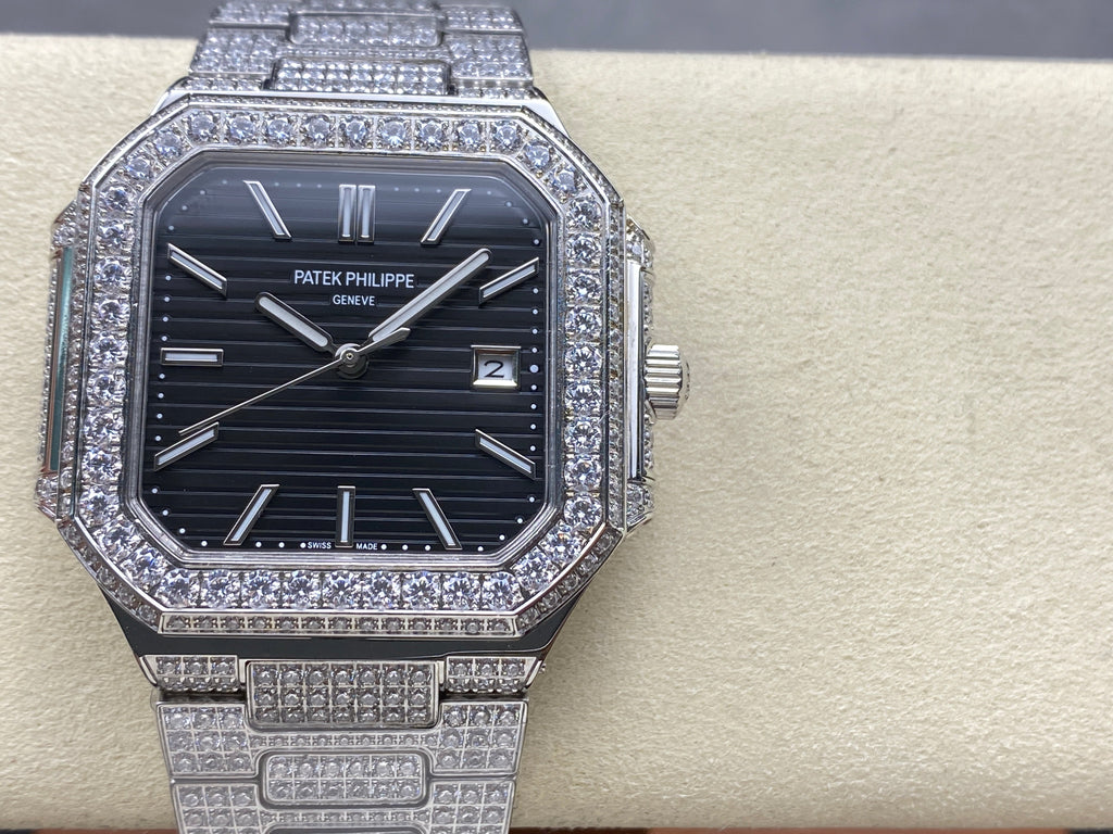 CUBITUS AUTOMATIC ALL STEEL ATTACHED DIAMOND BLACK DIAL