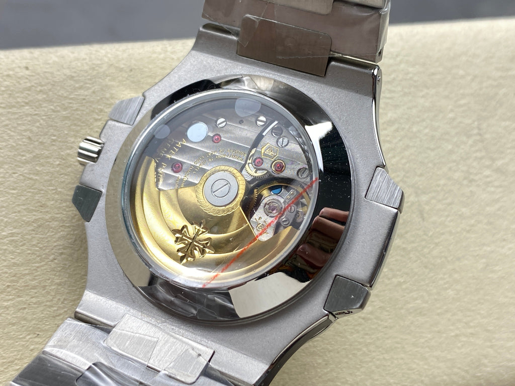 NAUTILUS STEEL ATTACHED DIAMOND BEZEL WHITE DIAL