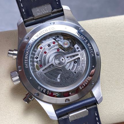 PILOT'S WATCH MARK XX STAINLESS STEEL CASE WITH NAVY BLUE LEATHER TRAP AND DIAL