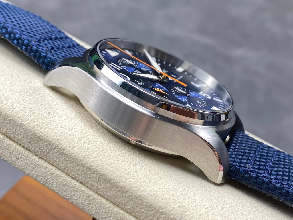 PILOT'S WATCH MARK XX STAINLESS STEEL CASE WITH NAVY BLUE TEXTILE STRAP AND DIAL