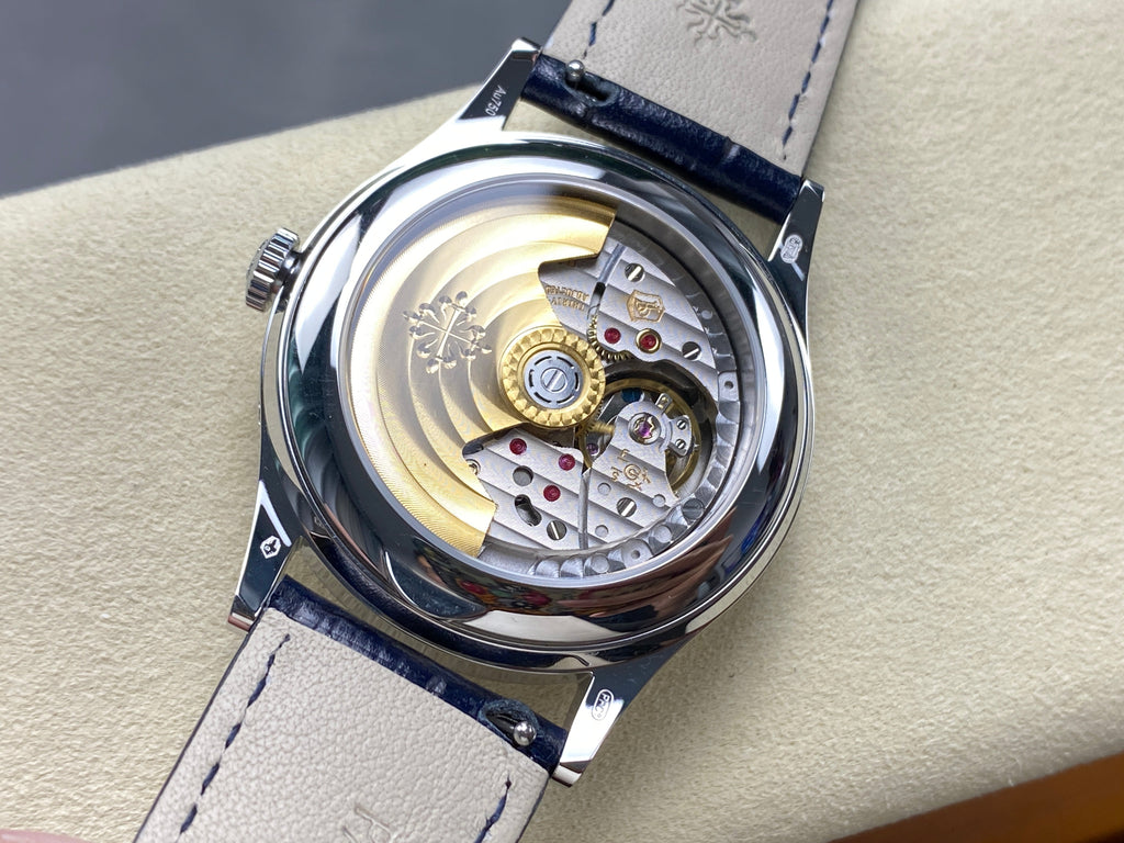 ANNUAL CALENDAR SELF-WINDING WHITE GOLD CASE BLUE SUNBURST DIAL