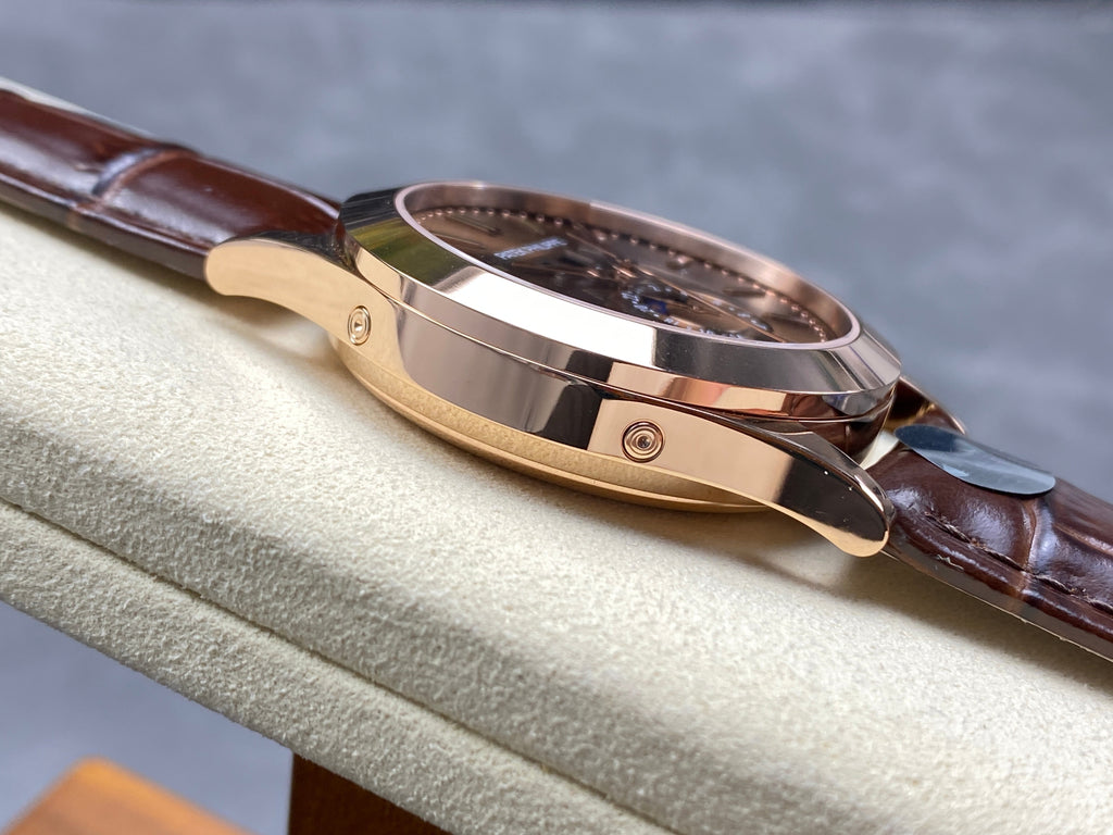 ANNUAL CALENDAR SELF-WINDING ROSE GOLD CASE BROWN SUNBURST DIAL