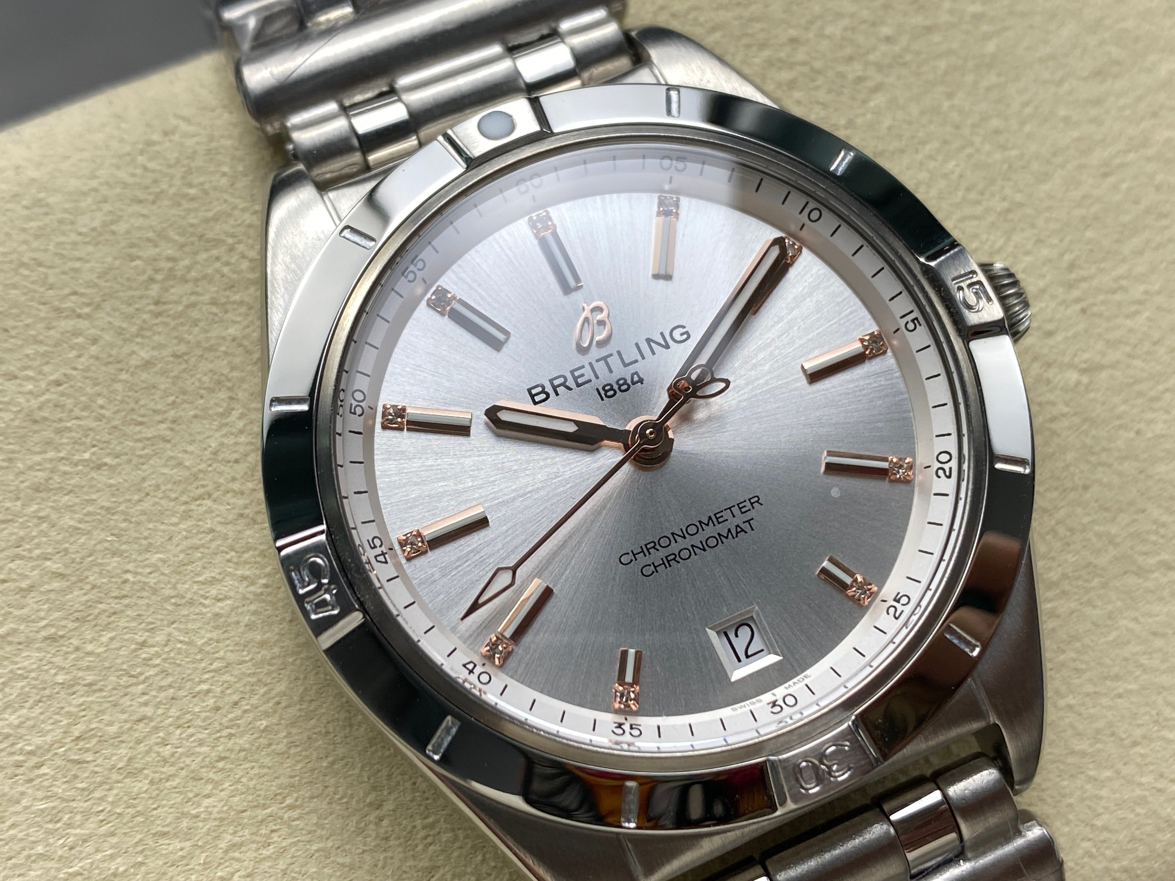 CHRONOMAT AUTOMATIC 36 STEEL CASE SILVER DIAL