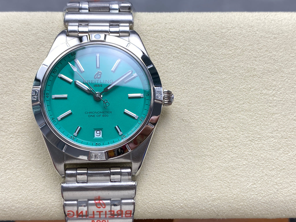 CHRONOMAT AUTOMATIC 36 STEEL CASE PEPPERMINT DIAL