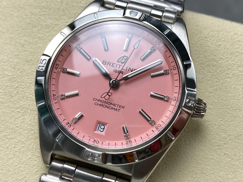CHRONOMAT AUTOMATIC 36 STEEL CASE PINK DIAL