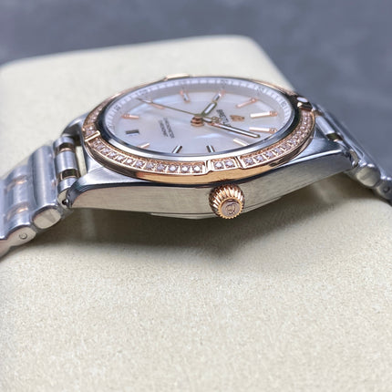 CHRONOMAT AUTOMATIC 36 RED GOLD AND STEEL CASE MOTHER OF PEARL DIAL