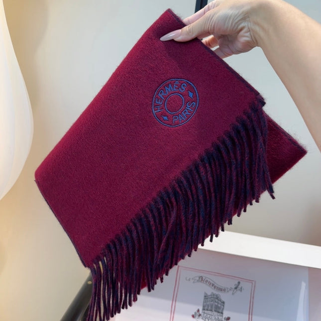 HERMES 25S SCARF 190 IN CASHMERE 854620