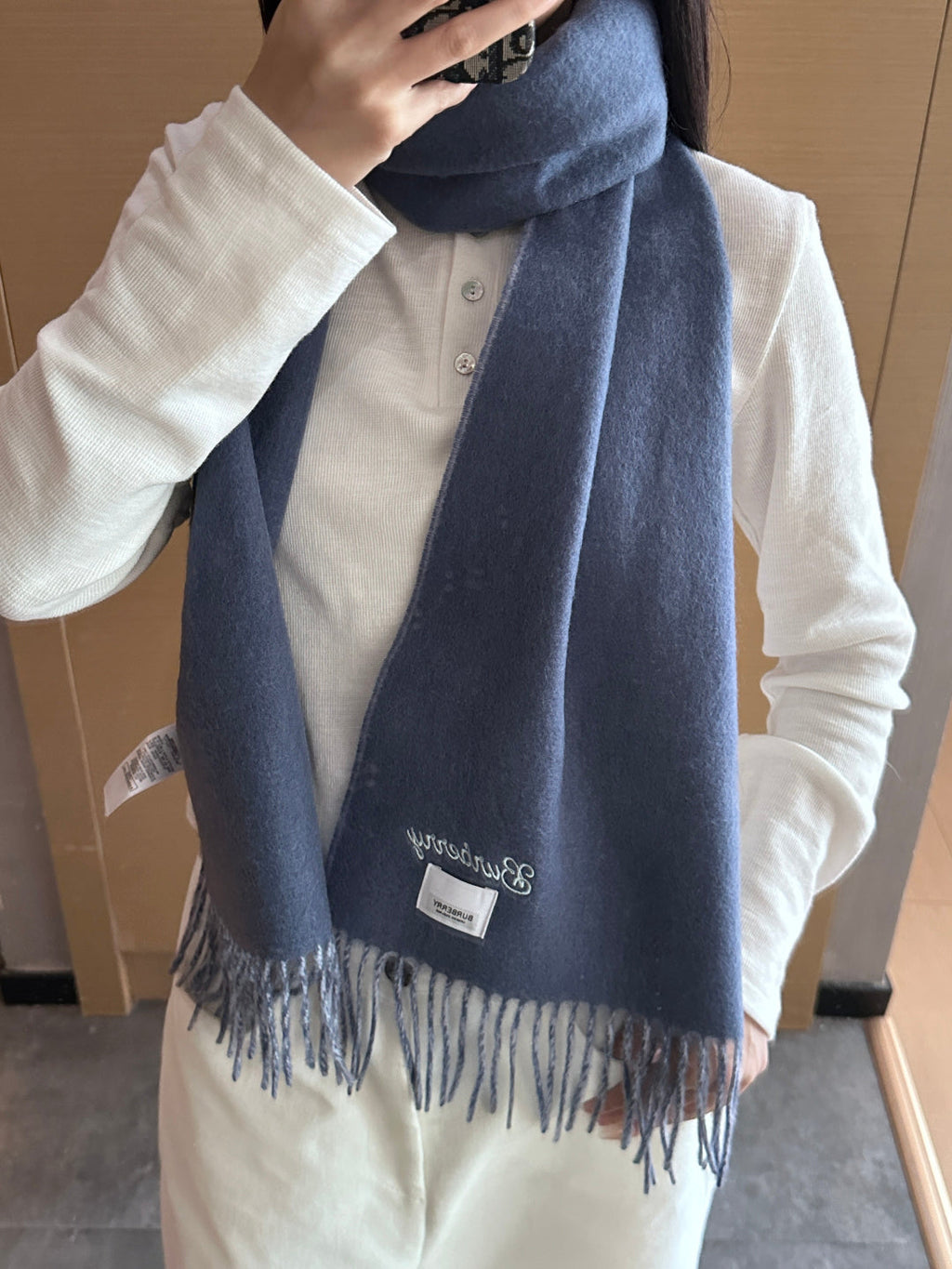 BURBERRY 25S SCARF 180 CM IN CASHMERE 935736