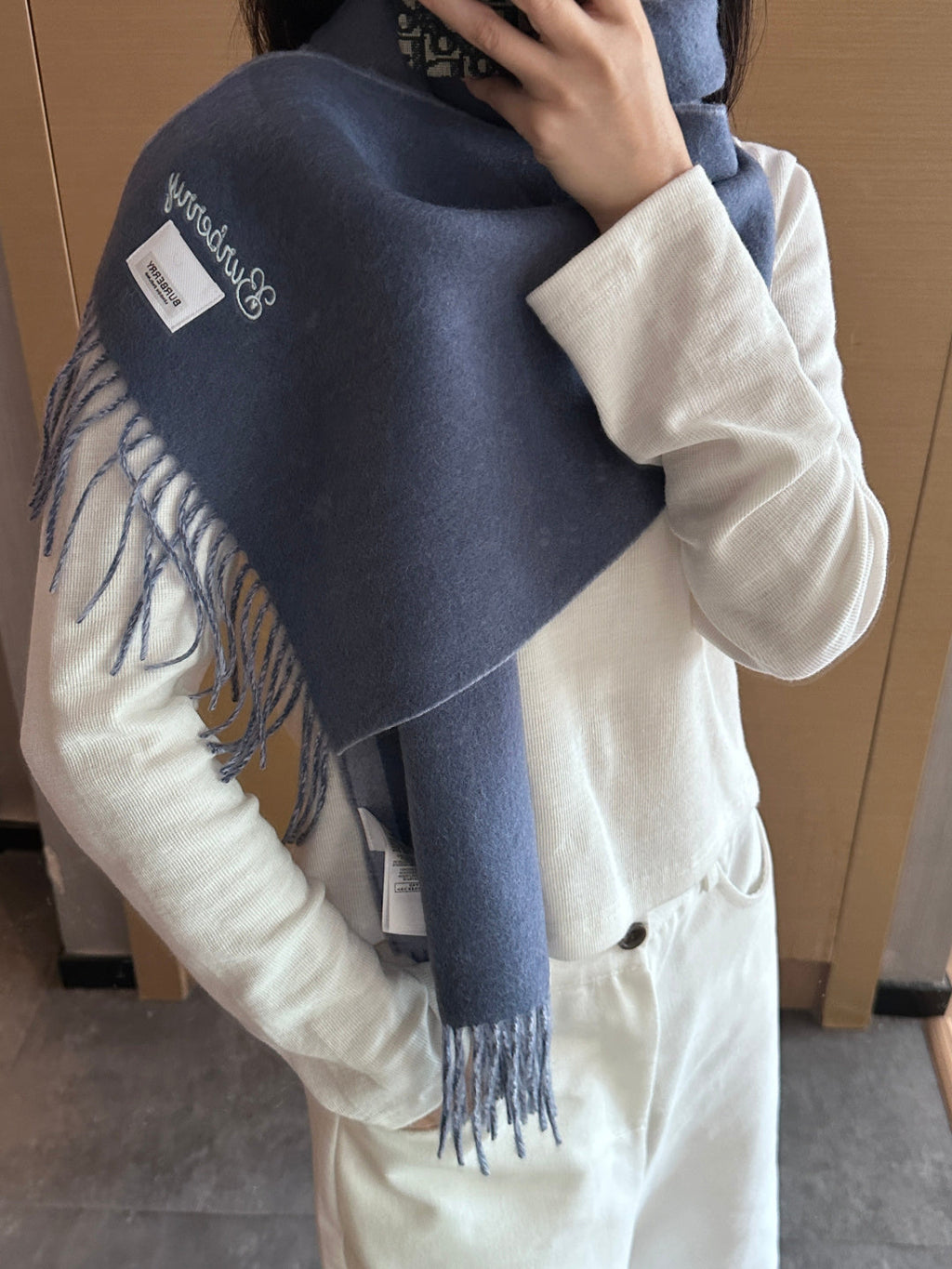 BURBERRY 25S SCARF 180 CM IN CASHMERE 935736