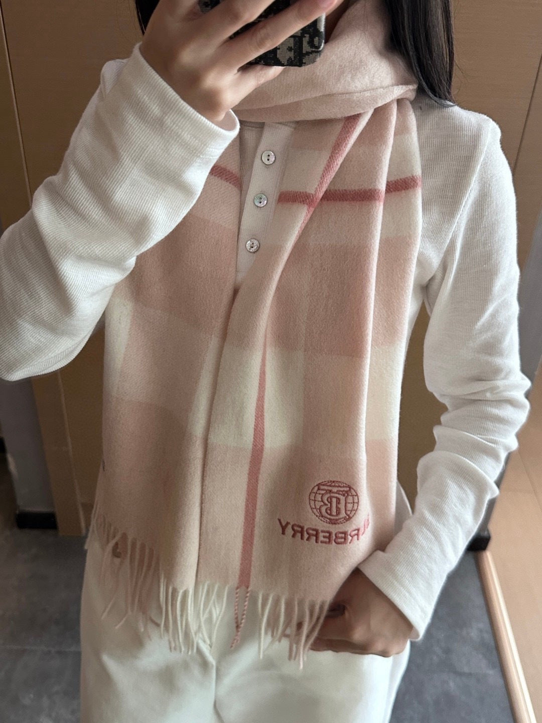 BURBERRY 25S SCARF 180 CM IN CASHMERE 935744
