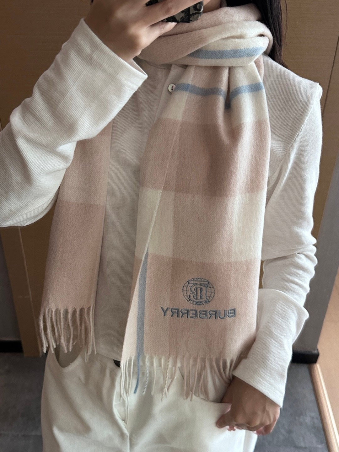 BURBERRY 25S SCARF 180 CM IN CASHMERE 935745