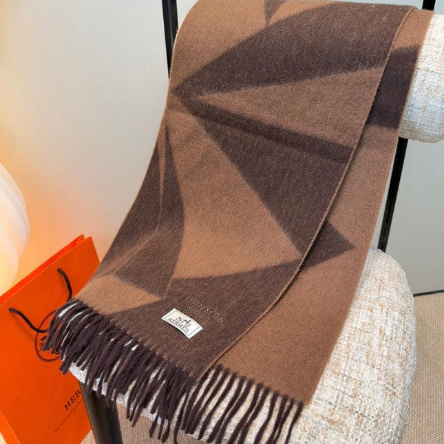 HERMES 25S SCARF 190 IN CASHMERE 987695