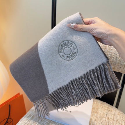 HERMES 25S SCARF 190 IN CASHMERE 989784