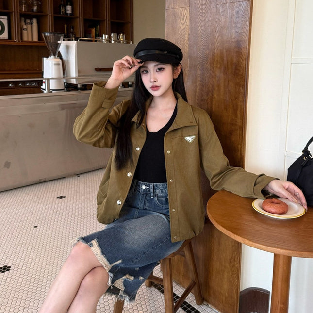 PRADA 25S STAND-COLLAR JACKET 370