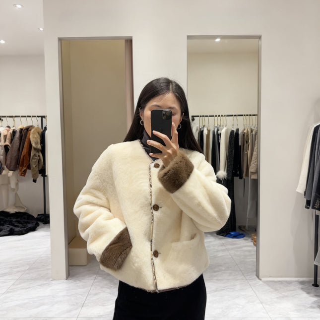 HERMES 25S REVERSIBLE FUR JACKET 473