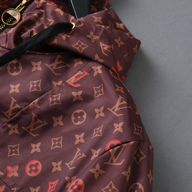 LV HOODED JACKET CONGO BROWN 238978