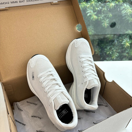ALO 25S SALOMON SPECTUR SNEAKER IN WHITE FABRIC