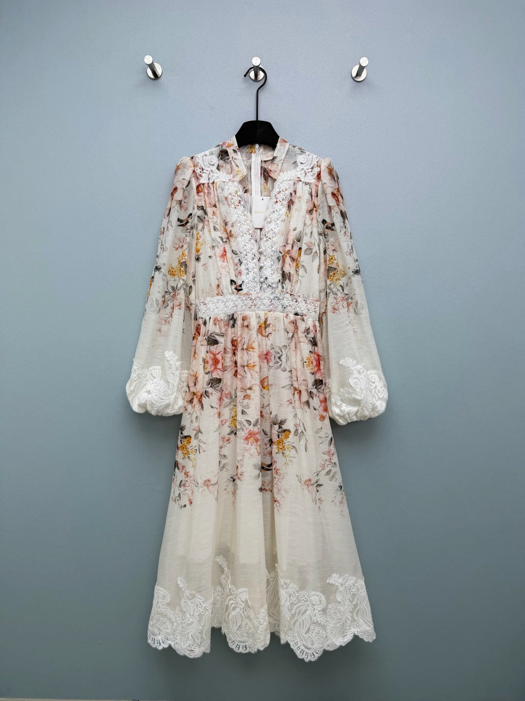 ZIMMERMANN 26S STAND COLLAR LONG-SLEEVE DRESS STYLE 140