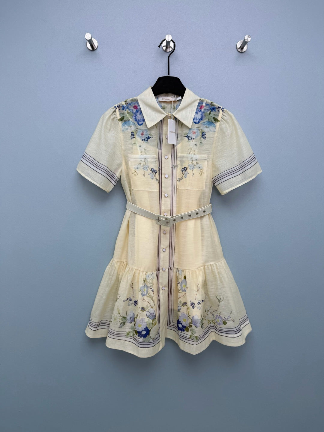 ZIMMERMANN 26S SHORT-SLEEVE SHIRT DRESS STYLE 108