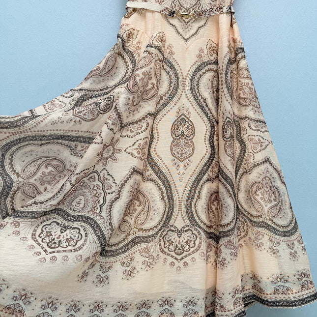 ZIMMERMANN 26S PATTERNED SPAGHETTI STRAP DRESS STYLE 96