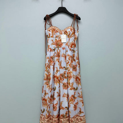 ZIMMERMANN 26S PATTERNED MIDI DRESS STYLE 76